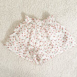 Lucky Jade Pink Floral Eyelet Shorts EUC